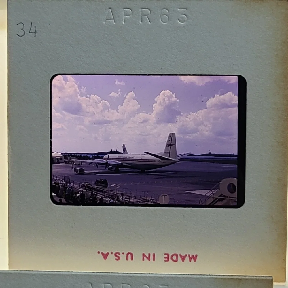 Lot of 27 Kodachrome Slide NYC Skyline Polo Grounds Pan-Am Planes Travel Bermuda
